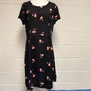 H&M Floral Polka Dot Midi Dress